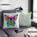 Chihuhahua Mama Besitzer Kissen mit Füllung 40x40 Geschenkidee Frauchen Herrchen Herz Bunte geschenkidee (Grau) Grün Trendation