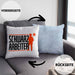 Lustiges Geschenk für Schornsteinfeger Spruch Geschenkdiee SchwarzarbeiterKissen mit Füllung 40x40 (Grau) Blau Trendation