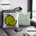 Kissen mit Füllung 40x40 für echte Kiwi Fans - Lustiges Geschenk mit Spruch (Grau) Grün Trendation