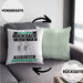 Rucksackreisender Kissen mit Füllung 40x40 Geschenk für Rucksackreisender Geburtstag Lustiger Spruch Was Ist Deine Superkraft (Grau) Grün Trendation