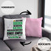 Bungee-Jumper Geschenk Kissen mit Füllung 40x40 Lustiger Spruch Erheben Sie Sich Der Bungee-Jumper Betritt den Raum (Grau) Rosa Trendation