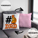 Basketball-Trainer Basketballer Nummer 1 Dad Vater Kissen mit Füllung 40x40 Geschenk Basketball Papa Geschenkidee Bester Papa Der Welt Vatertag Lustige Geschenkidee (Grau) Rosa Trendation