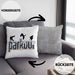 Kissen mit Füllung 40x40 für Parkour Fans Geschenk für Urbanen Sports Sportler Freerunning (Grau) Grau Trendation