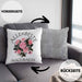 Beste Nachbarin Kissen mit Füllung 40x40 Geschenk Geburtstag Freundin Lieblings Nachbarin Geschenkidee (Grau) Grau Trendation
