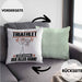 Triathlet Kissen mit Füllung 40x40 Geschenk für Triathlet Der Mann Der Alles Kann Geschenkidee zum Geburtstag (Grau) Grün Trendation