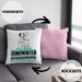 Songwriter Geschenk Kissen mit Füllung 40x40 Ich Bin Songwriter Aber Sag Doch Einfach Superheld Lustige Geschenkdiee für Songwriter (Grau) Rosa Trendation