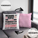 Pferdebesitzer Geschenk Kissen mit Füllung 40x40 Lustige Geschenkidee für Pferdebesitzer Geburtstag Niemand Ist Perfekt Aber Als Pferdebesitzer Ist Man Nah Dran (Grau) Rosa Trendation