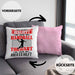 Lustige Kissen mit Füllung 40x40 für Handball Torhüter Torwart Geschenk Spruch Geschenkidee Handballtorwart (Grau) Rosa Trendation