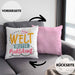 Praktikant Kissen mit Füllung 40x40 Geschenk Für Praktikanten Geschenkidee Welt Bester Praktikant (Grau) Rosa Trendation