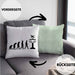 Fluglotse Kissen mit Füllung 40x40 Geschenk Flughafen Arbeiter Geschenkidee Evolution (Grau) Grün Trendation