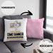 Comic-Sammler Geschenk Kissen mit Füllung 40x40 Ich Bin Comic-Sammler Aber Sag Doch Einfach Superheld Lustige Geschenkdiee für Comic-Sammler (Grau) Rosa Trendation