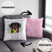 Rottweiler Besitzer Kissen mit Füllung 40x40 Geschenk Lustiger Spruch Geschenkidee Besitzerin Ich Bin Nicht toll Aber Mein Rottweiler Ist Es (Grau) Rosa Trendation