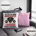 Labrador Besitzer Kissen mit Füllung 40x40 Geschenk Lustiger Spruch Geschenkidee Besitzerin Labrador Haben Personal (Grau) Rosa Trendation