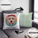 Golden Retriever Besitzer Kissen mit Füllung 40x40 Geschenk Lustiger Spruch Geschenkidee Golden Retriever Mama Papa (Grau) Grün Trendation