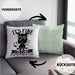 Lustige Kissen mit Füllung 40x40 Geschenk It's Fine I'm Fine Everything Is Fine Geschenkidee Frauen Sarkasmus Humor (Grau) Grün Trendation