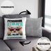 Yorkie Besitzerin Kissen mit Füllung 40x40 Geschenk Lustiger Spruch Geschenkidee Personal Stalker (Grau) Grau Trendation
