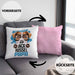 Jack Russell Papa Besitzer Kissen mit Füllung 40x40 Geschenk Lustiger Spruch Geschenkidee Jack Russell Liebhaber (Grau) Rosa Trendation