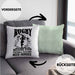Rugby Kissen mit Füllung 40x40 Geschenk Spruch Geschenkidee für Rugbyspieler (Grau) Grün Trendation