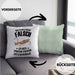 Kissen mit Füllung 40x40 Posaunist Geschenk Lustiges Geschenkidee Posaunen-Spieler (Grau) Grün Trendation