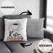 Kaffee Dealer Kissen mit Füllung 40x40 Geschenk für Barista Geburtstag Spruch Geschenkidee Kaffeeverkäufer (Grau) Grau Trendation