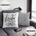 Floristin Aus Leidenschaft Kissen mit Füllung 40x40 Geschenk Blumen Floristin Geschenkidee (Grau) Grau Trendation