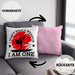 Karate-Kissen mit Füllung 40x40 Geschenk Kampfsport-Fans Jiu Jitsu Geschenkidee I Dont Need A Weapon I Am One (Grau) Rosa Trendation
