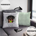 Rottweiler Besitzer Kissen mit Füllung 40x40 Geschenk Lustiger Spruch Geschenkidee Besitzerin Ich Bin Nicht toll Aber Mein Rottweiler Ist Es (Grau) Grün Trendation