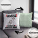 Wildtierschützer Kissen mit Füllung 40x40 Geschenk für Wildtierschützer Der Mann Der Alles Kann Geschenkidee zum Geburtstag (Grau) Grün Trendation