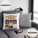 Berner Sennen Besitzer Kissen mit Füllung 40x40 Geschenk Lustiger Spruch Geschenkidee Berner Sennen Tricks Bleib (Grau) Grau Trendation
