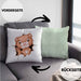 Otter 3D Grafik Kissen mit Füllung 40x40 Lustige Geschenkdidee Otter-Liebhaber (Grau) Grün Trendation