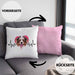 Australian Shepherd Besitzer Kissen mit Füllung 40x40 Geschenk Lustiger Spruch Geschenkidee Herzschlag Australian Shepherd (Grau) Rosa Trendation