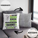 Bassist Geschenk Kissen mit Füllung 40x40 Lustiger Spruch Erheben Sie Sich Der Bassist Betritt den Raum (Grau) Grau Trendation