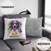 Border Collies Besitzer Farbe Love Kissen mit Füllung 40x40 Geschenk Lustiger Spruch Geschenkidee Border Collies Besitzerin (Grau) Grau Trendation