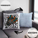 Badminton-Kissen mit Füllung 40x40 Geschenk für Badminton-Spieler Badminton-Trainer (Grau) Blau Trendation