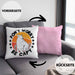 Don't Worry Be Capy Kissen mit Füllung 40x40 Capybara Tier Geschenk für Capybara Liebhaber (Grau) Rosa Trendation