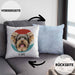 Yorkie Besitzer Kissen mit Füllung 40x40 Geschenk Lustiger Spruch Geschenkidee Yorkie Mama Papa (Grau) Blau Trendation