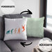 Lustige Badminton Kissen mit Füllung 40x40 Geschenk für Badmintonspieler Badminton Lehrer Coach Trainer Geschenkidee Evolution (Grau) Grün Trendation