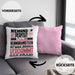 Klangkünstler Geschenk Kissen mit Füllung 40x40 Lustige Geschenkidee für Klangkünstler Geburtstag Niemand Ist Perfekt Aber Als Klangkünstler Ist Man Nah Dran (Grau) Rosa Trendation