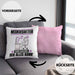 Musikredakteur Kissen mit Füllung 40x40 Geschenk für Musikredakteur Der Mann Der Alles Kann Geschenkidee zum Geburtstag (Grau) Rosa Trendation