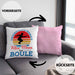 Boule Kissen mit Füllung 40x40 für Boule-Spieler als Geschenkidee Spruch Unterschätze Niemals Einen Alten Mann Beim Boule (Grau) Rosa Trendation