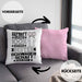Schwägerschaft Geschenk Lustiger Spruch für Schwägerschaft Geschenkidee Bester Schwägerschaft Der WeltKissen mit Füllung 40x40 (Grau) Rosa Trendation