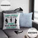 Lustige Line Dance Kissen mit Füllung 40x40 - Tolles Geschenk für Line Dance Enthusiasten (Grau) Blau Trendation