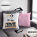 Drum-and-Bass-DJ Geschenk Kissen mit Füllung 40x40 Ich Bin Drum-and-Bass-DJ Aber Sag Doch Einfach Superheld Lustige Geschenkdiee für Drum-and-Bass-DJ (Grau) Rosa Trendation