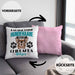 Chihuhahua Besitzer Kissen mit Füllung 40x40 Geschenk Das Ist Chihuhahua Glitzer Hundehaare Geschenkidee Frauchen Herrchen (Grau) Rosa Trendation