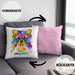 Französische Bulldogge Besitzer Farbe Love Kissen mit Füllung 40x40 Geschenk Lustiger Spruch Geschenkidee Französische Bulldogge Besitzerin (Grau) Rosa Trendation