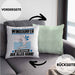 Windsurfer Kissen mit Füllung 40x40 Geschenk für Windsurfer Der Mann Der Alles Kann Geschenkidee zum Geburtstag (Grau) Grün Trendation