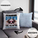 Australian Shepherd Besitzerin Kissen mit Füllung 40x40 Geschenk Lustiger Spruch Geschenkidee Personal Stalker (Grau) Blau Trendation
