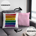 LGBTQ Kissen mit Füllung 40x40 Geschenk Schwule Lesben Geschenkidee The World Has Bigger Problems Gender Equality Häferl (Grau) Rosa Trendation