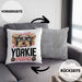 Yorkie Papa Besitzer Kissen mit Füllung 40x40 Geschenk Lustiger Spruch Geschenkidee Yorkie Liebhaber (Grau) Grau Trendation