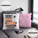 Fechter Geschenk Lustiger Spruch für Fechter Geschenkidee Bester Fechter Der WeltKissen mit Füllung 40x40 (Grau) Rosa Trendation